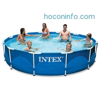 ihocon: Intex 12ft X 30in Metal Frame Pool Set with Filter Pump